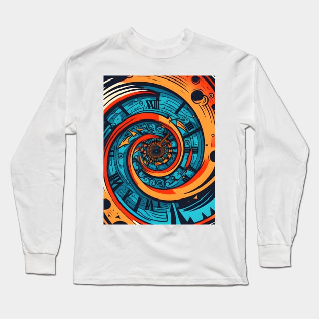 the time travel spiral Long Sleeve T-Shirt by DanDesigns